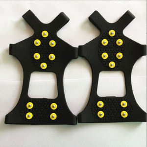 Hoge kwaliteit stijgijzers ijs sneeuw grips tractie cleats sneeuwschoenen spikes met antislip 10 tanden roestvrij staal - Product Image 4