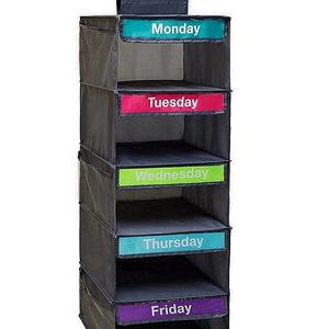 Contenitore multistrato per cassetto e borsa da appendere con etichetta della settimana pieghevole armadio appeso per abbigliamento - Product Image 2