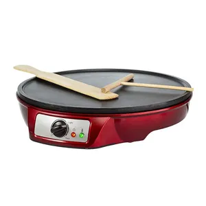 Aifa Electric Pancake & Crepe Maker 12" Non-Stick Hot Plate Wooden Spreader & Spatula Included 1000W crepe maker