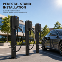 Borne de recharge murale pour véhicules électriques 7 kW Type 2 avec carte RFID, Plug and Play, 32A monophasé, station de recharge domestique pour véhicules électriques européens