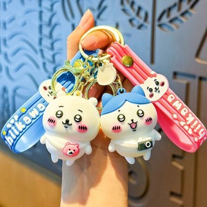 Lindo llavero de silicona Chi Kawai 3D, llavero novedoso con personaje de Usagi, llavero de anime. - Product Image 3