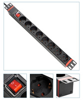 Multiprise 19 pouces pour armoire, prise C14 UPS, 8 voies IEC, 2m, 1U - Personnalisation métallique, fabrication en Chine