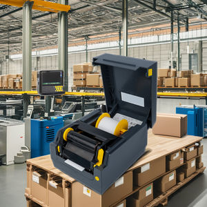 Harga pabrik 300dpi/600dpi mesin cetak pita kain kode QR tag etichetta stampante pakaian kode termal - Product Image 2