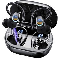 HE-059T Earbuds Nirkabel Bluetooth 5.3 Headphone Original Model Gantung di Telinga Headset Olahraga Peredam Kebisingan Tws Headphone