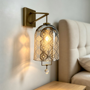 Moroccan Glass wall Light Brass Finish Metal Wall Lamp Arabic Style <b>Decorative</b> <b>Lighting</b> for Dining Room Hotel - Product Image 3