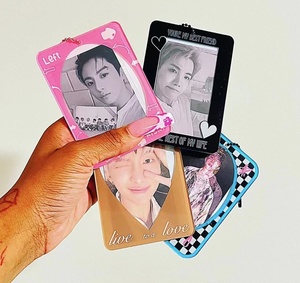 定制KPop亚克力照片夹钥匙扣可爱相框，适用于相册和影碟机 - Product Image 6
