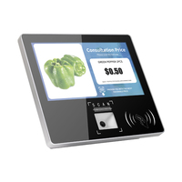 Escáner de Código de Barras con NFC 4G, Verificador de Precios de Montaje en Pared para Supermercado