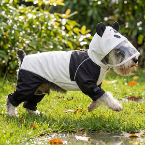 PETCIRCLE Pet Circle Nouveautés printemps/été : Mignons imperméables à motifs de dessins animés pour chats et chiens - Panda - Product Image 1