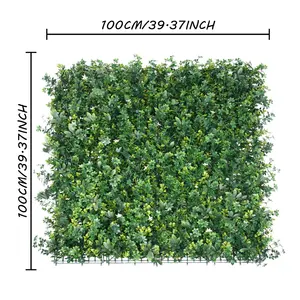 Pq19 forniture da giardino sfondo verticale siepe verde bosso muro di erba artificiale per la decorazione del ristorante di nozze all'aperto