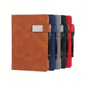 Carnet A5 en cuir PU, couverture rigide multicolore, imitation cuir, pour affaires, bureau, école, papeterie, reliure cousue, magnétique - Product Image 2
