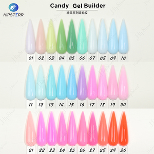 Nuovo arrivo Long Lasting Milky Building Gel Polish UV Hard Gel smalto per <span class=keywords><strong>unghie</strong></span> High Pigment acrilico Builder Nail Art Manicure Set - Product Image 3