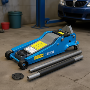 Cric hydraulique à profil bas Fervi 3 tonnes pour usage automobile - Product Image 3