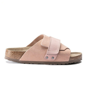 Chaussures d'été 2026 les plus vendues, antidérapantes, en <span class=keywords><strong>cuir</strong></span> véritable, avec semelle en liège, pour adultes, sabots décontractés, pantoufles d'extérieur pour homme - Product Image 3
