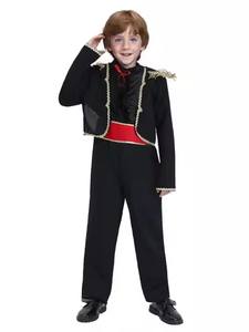 Disfraz de torero de carnaval para niños, traje de cosplay de matador, top y pantalones de poliéster - Product Image 2