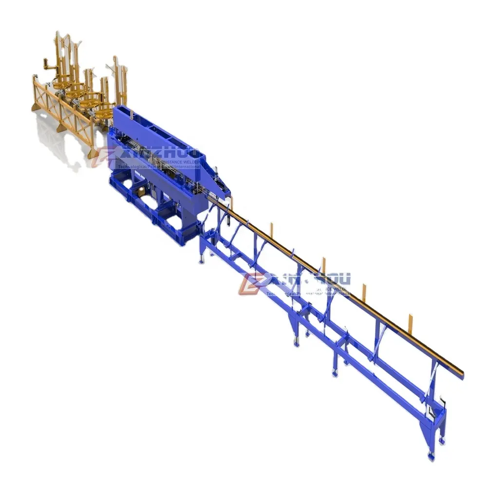 Línea de producción de vigas de celosía utomática, máquina de soldadura de braguero de barra de acero, máquina de soldadura de malla