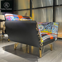 Canapé de luxe meubles de salon commode incurvée ensembles de canapés de salon italien moderne tissu velours canapé SALA ensemble de meubles