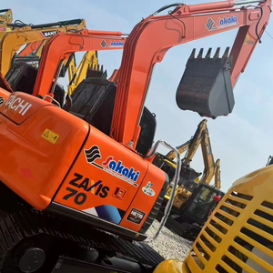 Excavadora Hidráulica Usada Hitachi ZX70 de 7 Toneladas, Excavadora de Segunda Mano con Motor Isuzu, Bomba y Engranajes, Modelo 2024, Original de Japón - Product Image 1
