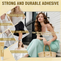Adhésif corporel premium éco-responsable et sans cruauté, formule rafraîchissante, pour vêtements et peau, imperméable, longue durée 24H, respectueux de la peau