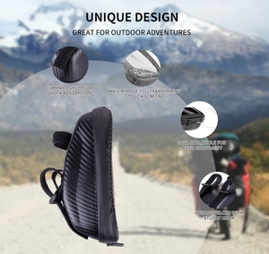 SENRI venta directa de fábrica calidad ciclismo <span class=keywords><strong>accesorios</strong></span> Venta caliente bicicleta teléfono soporte impermeable bicicleta montaje EVA bolsa de carbono - Product Image 6