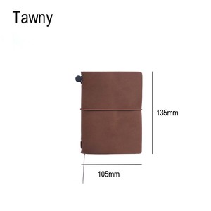 Japonés coreano Vintage hecho a mano viajero Bloc de notas estudiante diario cuaderno de cuero con cubierta de cuero TN hecho a mano libro de cuentas - Product Image 6