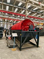 Mesin Trommel Rotary Efisiensi Tinggi untuk Penyaringan Batu Bijih Emas 350t/jam Bertenaga Motor 220V/380V untuk Pengolahan