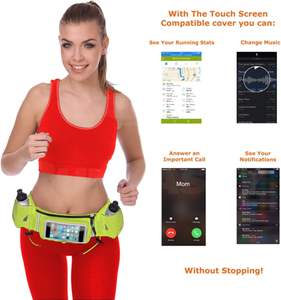 Free Sample Water Proof Sports <b>Running</b> Exercise Hydration Holder Waist Bag Pack Belt Pouch <b>Running</b> Belt <b>With</b> Water Bottle - Product Image 3