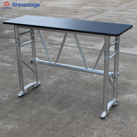 Table de mixage DJ portable pliable en aluminium pour événements et concerts