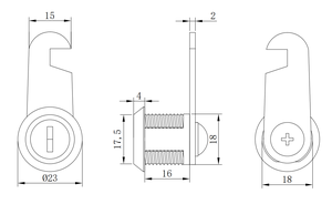 Nhà Máy 103 Hộp Thư Cam khóa tủ khóa ngăn kéo tủ cam khóa - Product Image 3