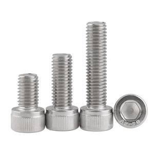 Stainless Steel Hex <b>Socket</b> Head Cap <b>Screws</b> M5 M20 Class 10.9 12.9 Self Colored Finish - Product Image 1