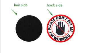 犬とサポート動物シリーズ犬のタグアクセサリーパッチパーソナライズされた感情的なサービス工場 - Product Image 2