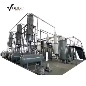 Stable performance recycling waste engine oil to diesel fuel refinery plant