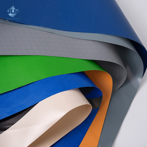 Jinlong PVC tráng dệt đồng bằng dọc 18 OZ vải bạt không thấm nước - Product Image 4