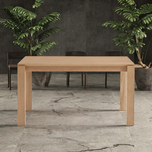Table à manger rectangulaire en bois massif de style nordique européen moderne avec certification CE pour hôtels, appartements et villas, 6 places - Product Image 3