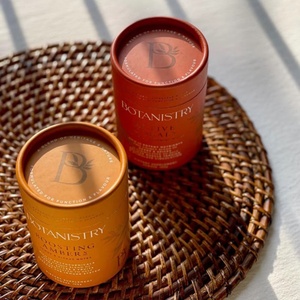 Biodegradable Vitamin Pill Storage Paper Tube Packaging Health Pill <b>Container</b> Food Cardboard Can Packaging for Vitamin Spices - Product Image 3