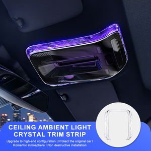 Marco de Luz de Lectura para Techo de Coche, Cristal Transparente con Diseño de Diamante, para Benz Clase E W214 S214 2024 - Product Image 3