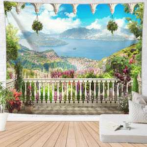 Tenture <span class=keywords><strong>murale</strong></span> personnalisée pour chambre, <span class=keywords><strong>tapisserie</strong></span> à design ondulé, coucher du soleil, décoration pour la maison, 51x59 pouces - Product Image 3