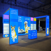 Boîte à lumière publicitaire de haute qualité, sans cadre, avec éclairage LED, pour stand d'exposition, présentoir, stand d'exposition lumineux