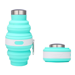 Bouteille d'eau en silicone d'extérieur, portable, pliable, pour le sport - Product Image 2