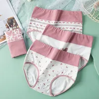 Vente en gros Culotte en coton pour fille et enfants Sous-vêtements pour étudiant Respirant pour fille
