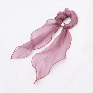 Ribbon <strong>Hair</strong> Scrunchies Pure Colour Chiffon Elastic <strong>Hair</strong> <strong>Band</strong> <strong>for</strong> Women <strong>Girl</strong> <strong>Hair</strong> Accessories - Product Image 6