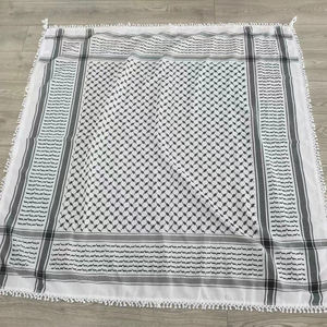 Kefieh Kufiya Shemagh Kuffiyeh in tessuto palestinese sciarpa con motivi classici palestiniani - Product Image 2