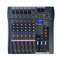 CT-60S 100W, mixeur audio DJ USB 6 canaux, construction métallique, pour karaoké à domicile