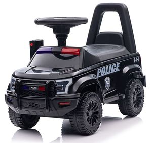 Auto Elettrica Giocattolo per Bambini a Forma di Auto della Polizia, Macchina Cavalcabile in Plastica per Bambini - Product Image 1