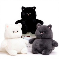 Peluche chat mignon, jouet en peluche doux, poupée chat kawaii, rembourrage en coton PP, variété de couleurs, pour cadeau et décoration