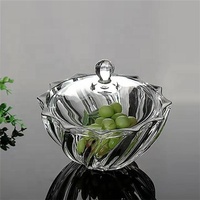 Pot de rangement créatif de haute qualité avec couvercle, en verre sodocalcique transparent, pour bijoux et bougies, fabrication industrielle