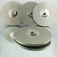 Disque diamanté double face haute performance 45-1000 grain disque de meulage diamanté lapidaire coupe aplatissement pour disque abrasif