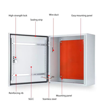 Armoire électrique grise personnalisée Zhongyong en acier galvanisé et inoxydable, revêtement poudré, boîtier de distribution d'énergie mural