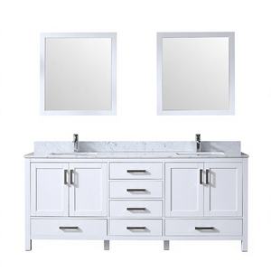 80 inch plywood Modern High-End Eco-Friendly Bathroom Vanity Ceramic Basin Water Resistant Features for bathroom vanity - Product Image 1