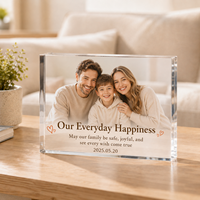 Cadre photo en acrylique transparent multi-tailles, plaque photo en acrylique solide pour la décoration de la maison