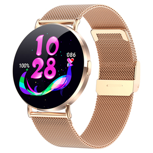 Montre connectée ultra-fine <span class=keywords><strong>de</strong></span> 1,32 pouce, ronde, avec moniteur <span class=keywords><strong>de</strong></span> fréquence cardiaque, SpO2, suivi du <span class=keywords><strong>sommeil</strong></span>, podomètre, étanche, assistant vocal IA, fitness, fonction d'appel, pour femme - Product Image 1